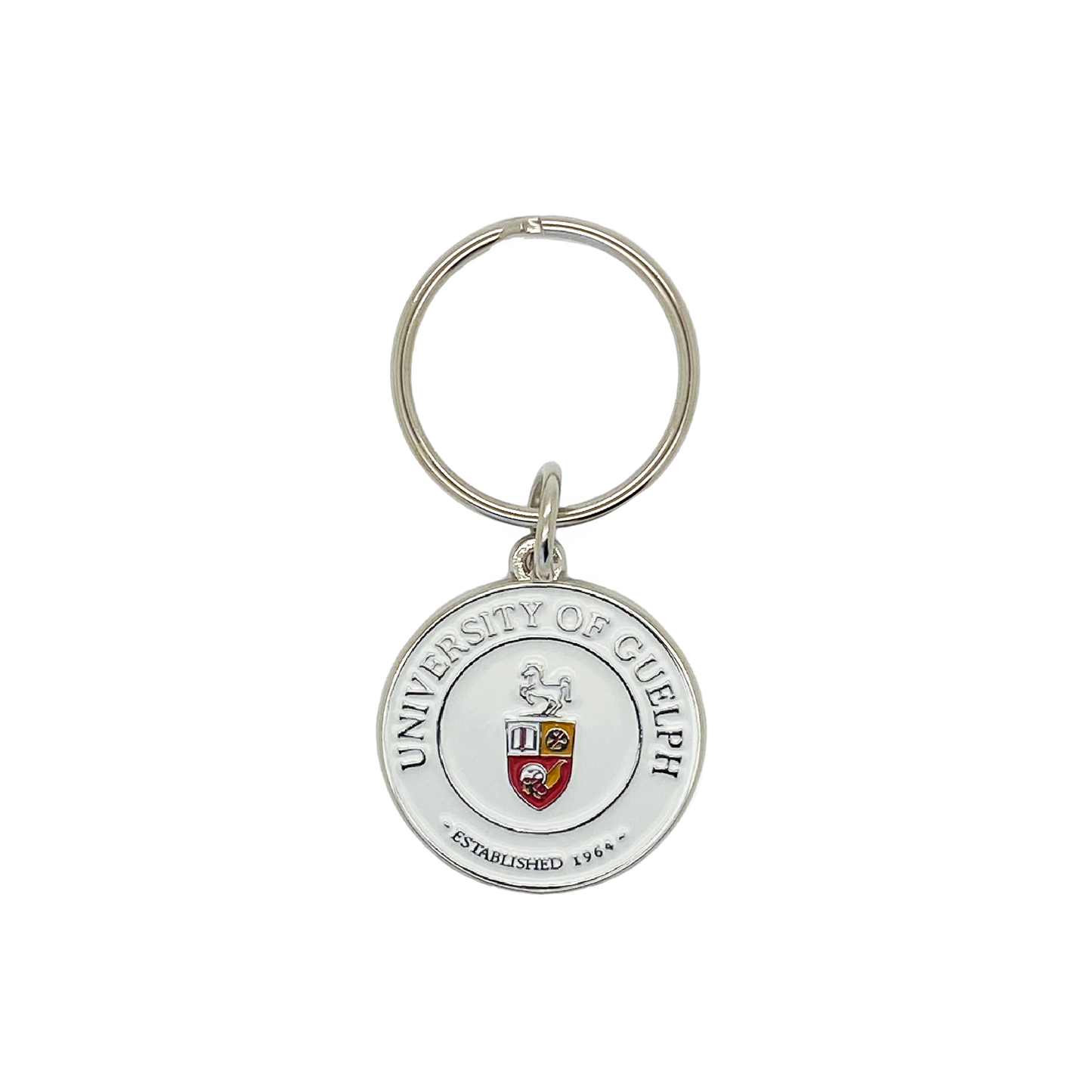 ENAMEL CREST KEYCHAIN