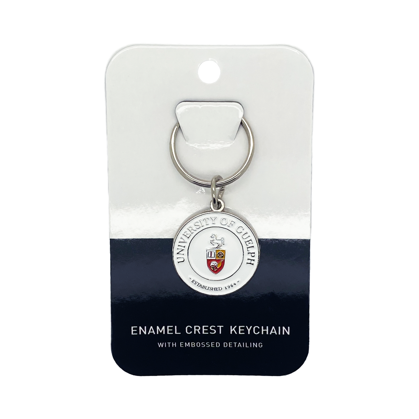 ENAMEL CREST KEYCHAIN