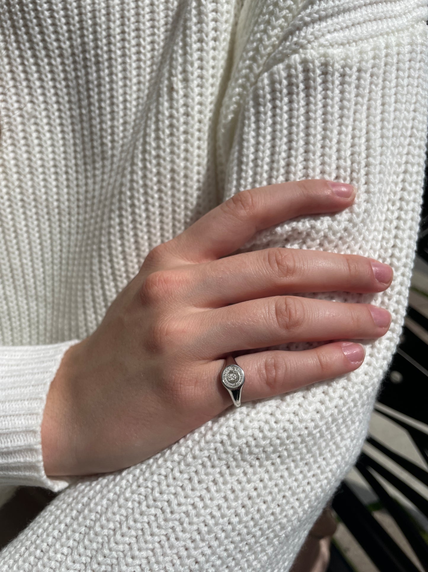 PETITE SIGNET RING - Sterling Silver