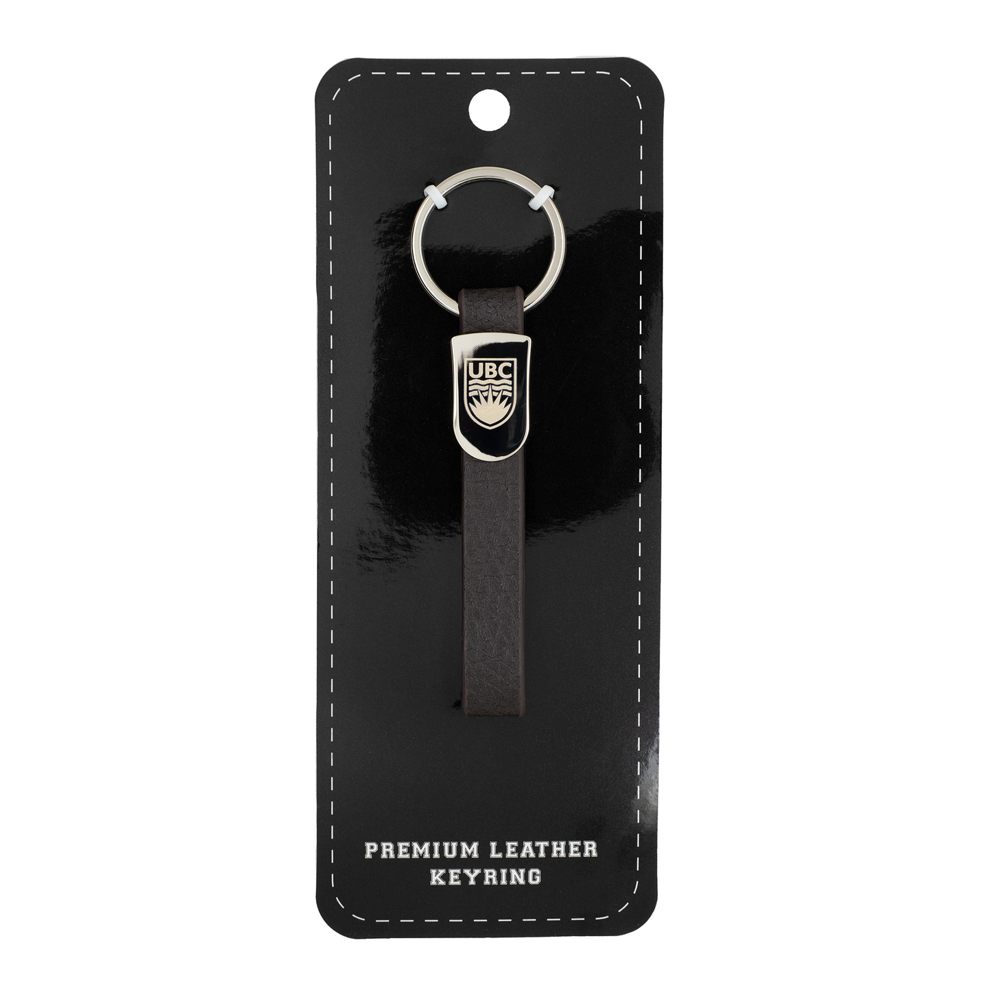 COLLEGIATE LEATHER KEYCHAIN