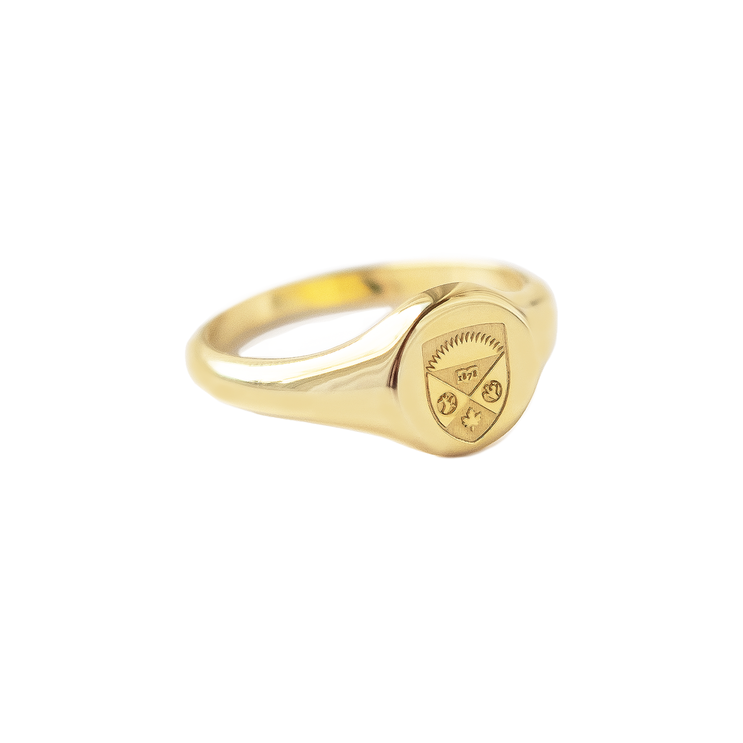 PETITE SIGNET RING - Gold Vermeil