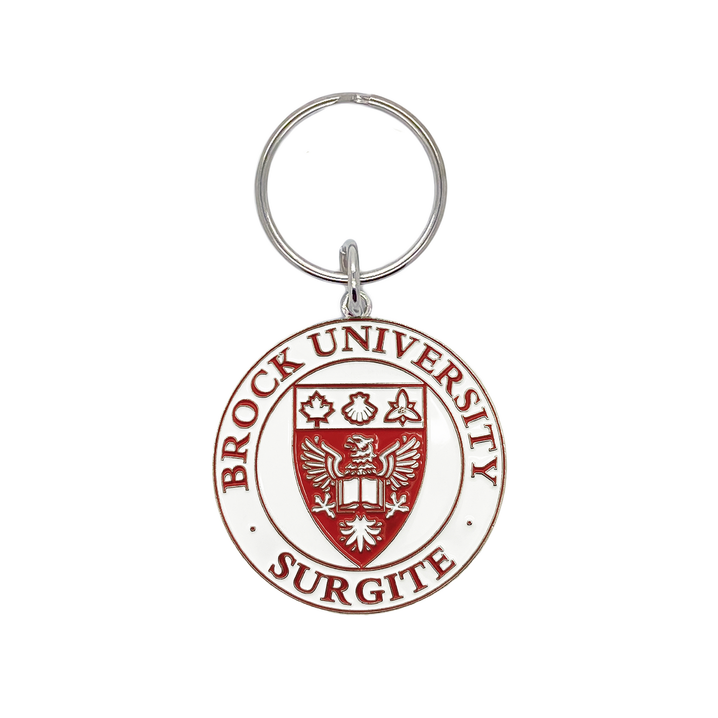 ENAMEL CREST KEYCHAIN