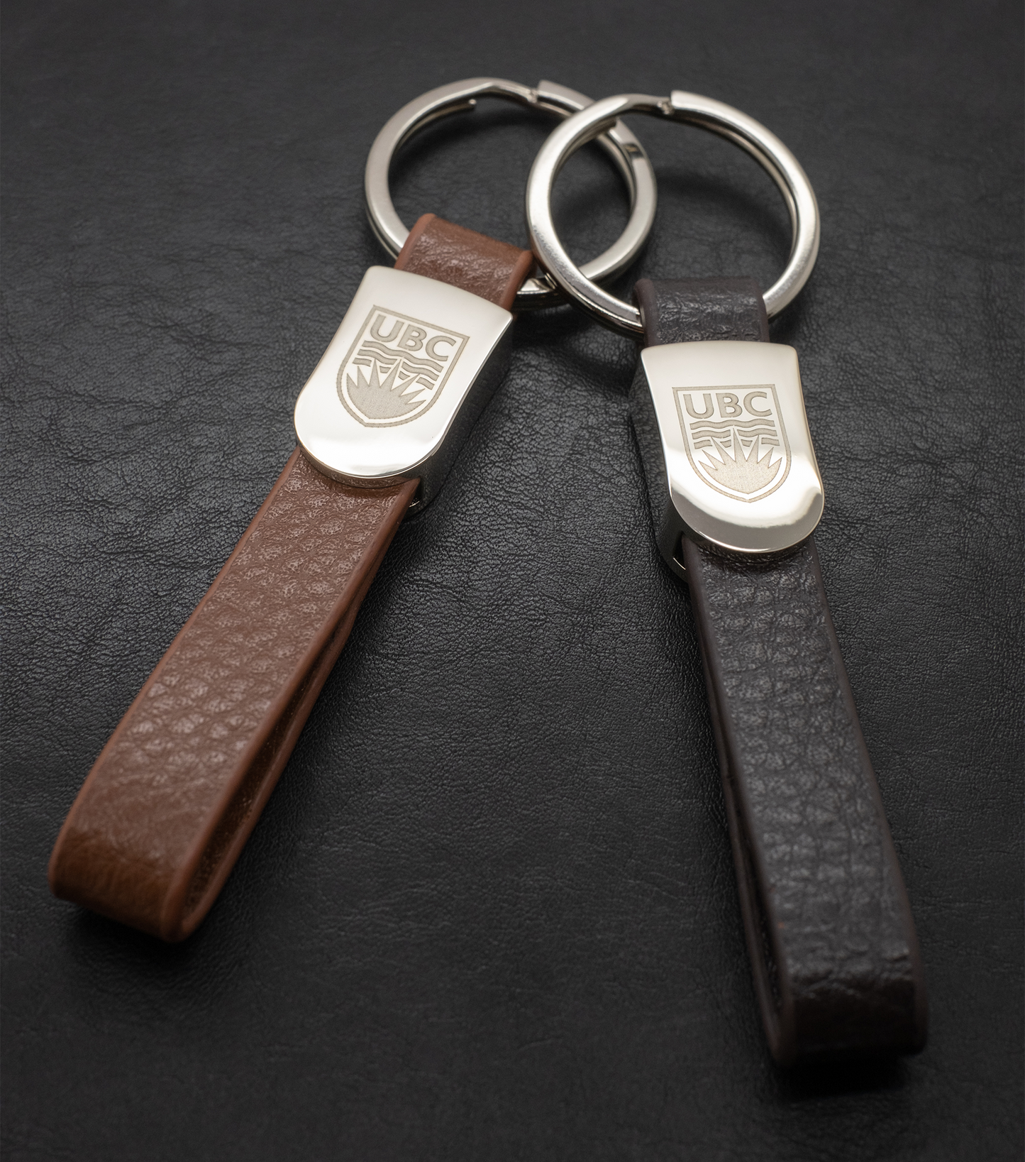 COLLEGIATE LEATHER KEYCHAIN