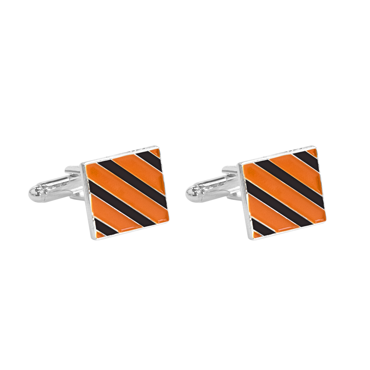 SQUARE STRIPED CUFFLINKS